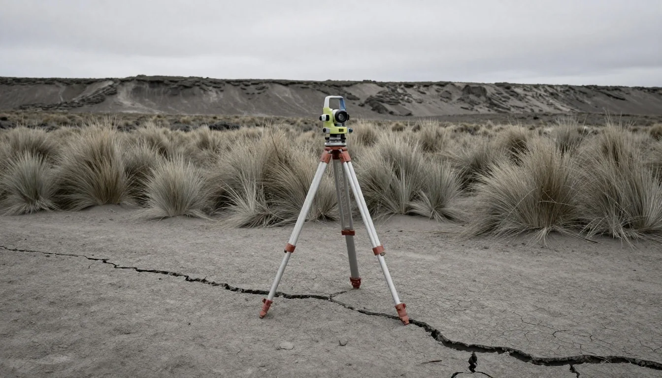 Espacio de trabajo analítico con vista a la estepa patagónica